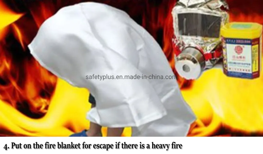 1.2*1.8m Fiberglass Emergency Car Fire Blanket