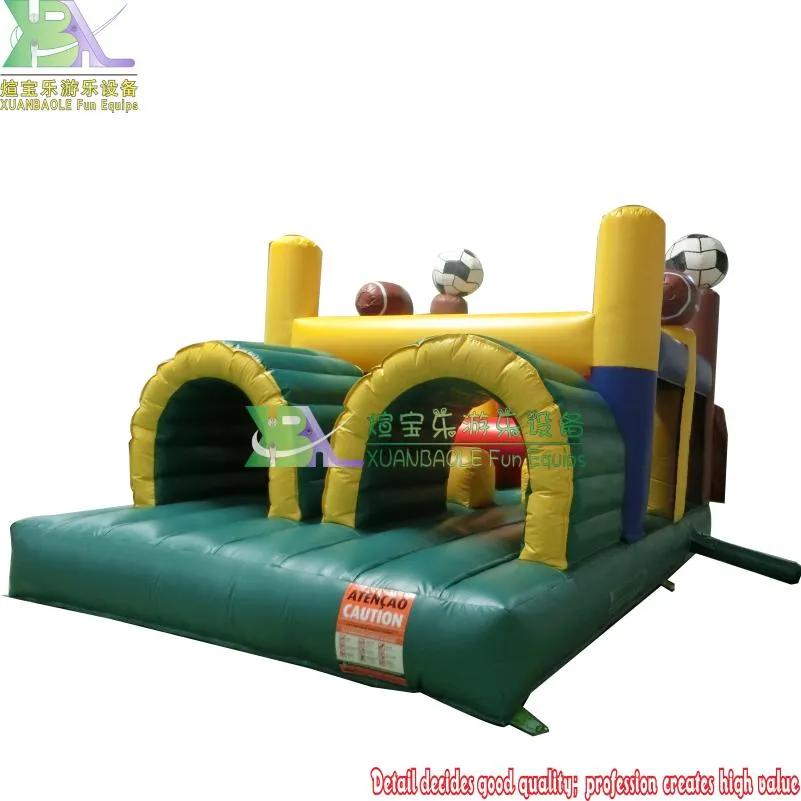 12ml Sports Theme Giant Inflatable Obstacle Course Thrill Challenge Obstacle for Adults and Kids