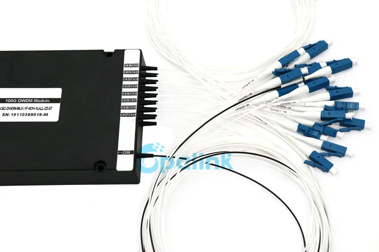 16+1CH 100g DWDM Mux / Demux Module, 0.9mm LC/PC ABS Box Optical DWDM Module