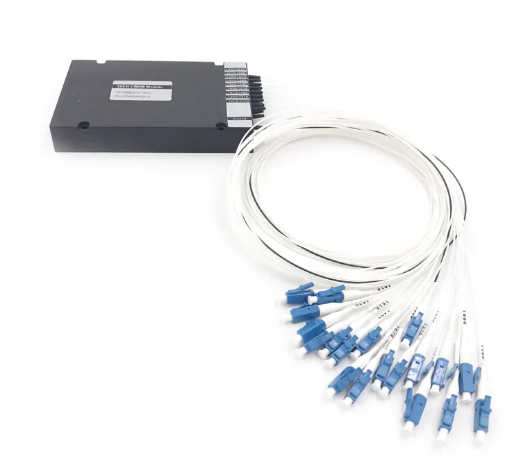 18CH 0.9mm LC/PC Mux/Demux Plastic ABS Box Optical CWDM