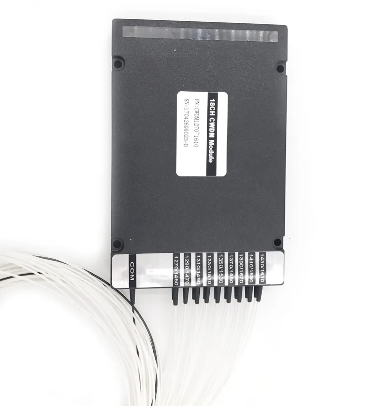 18CH 0.9mm LC/PC Mux/Demux Plastic ABS Box Optical CWDM