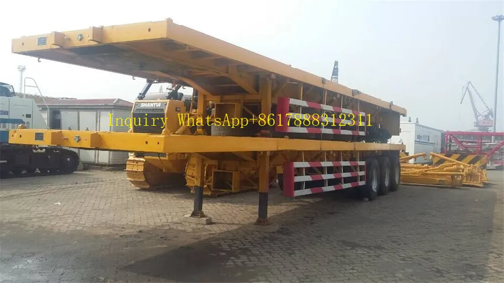 2 3 4 Axles Flatbed Container Semi Trailer for Sale
