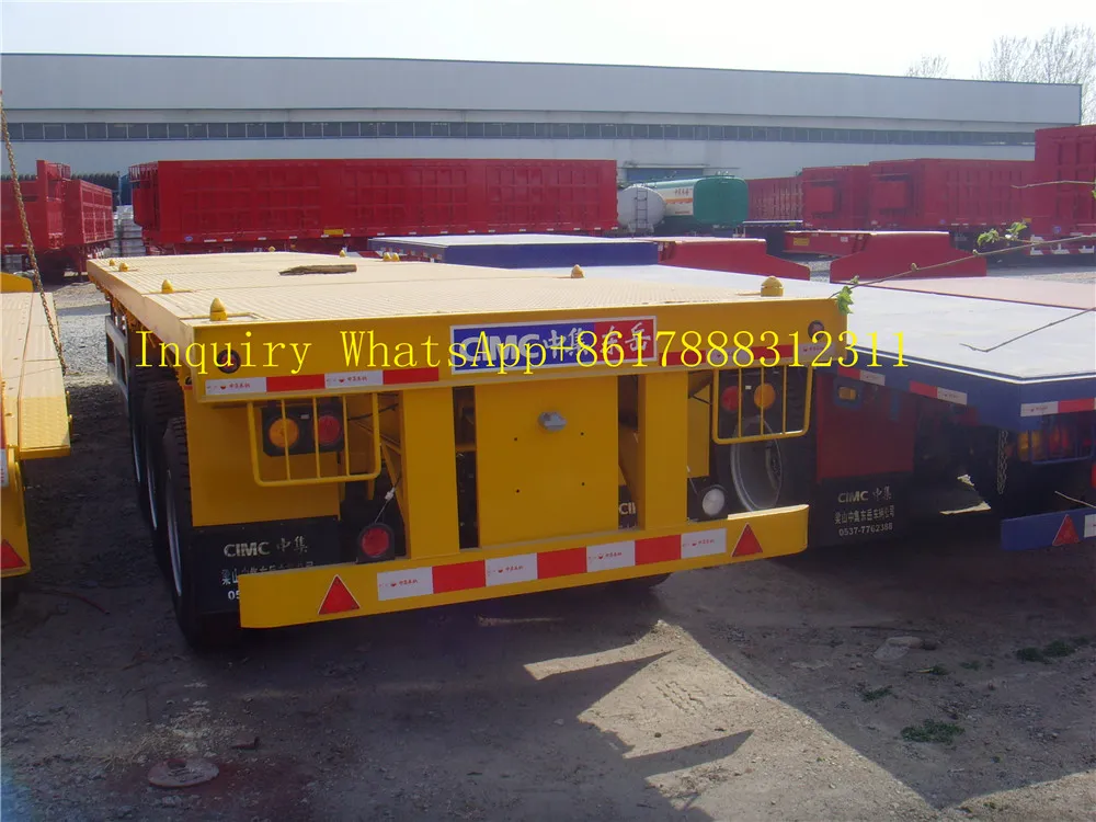 2 3 4 Axles Flatbed Container Semi Trailer for Sale