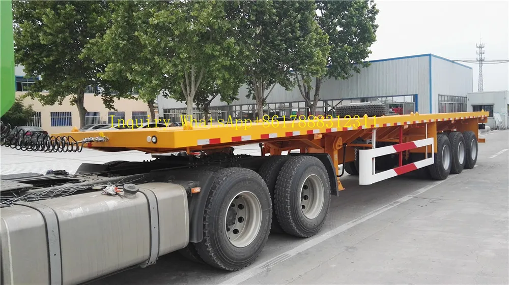 2 3 4 Axles Flatbed Container Semi Trailer for Sale