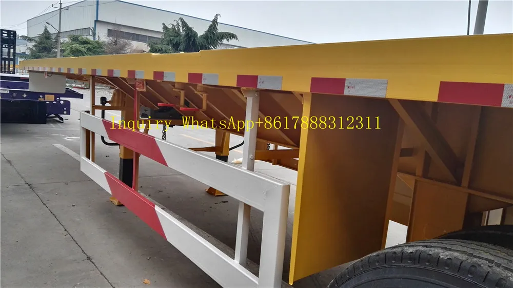 2 3 4 Axles Flatbed Container Semi Trailer for Sale