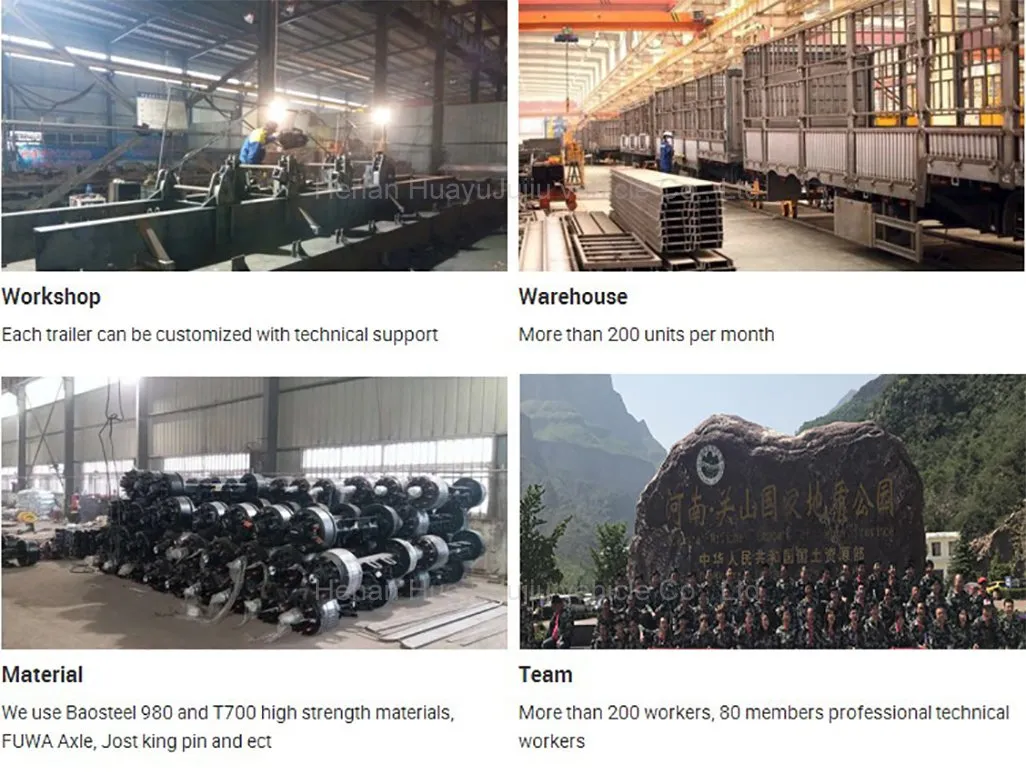 2/3 Axles 40FT Skeleton Semi Trailer for Container Transportation