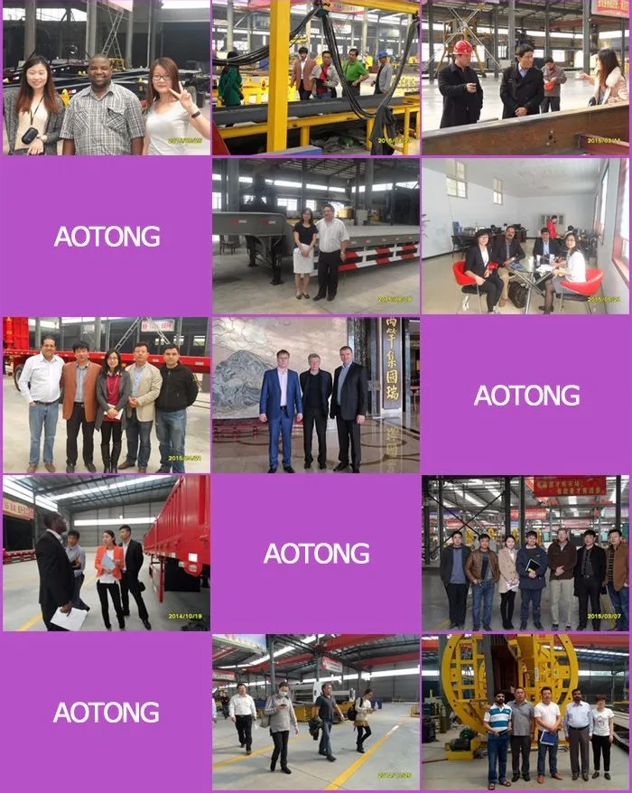 2 Axle 60t Lowbed Truck Semi Trailer for Excavator Heavy Duty Machinery Transport