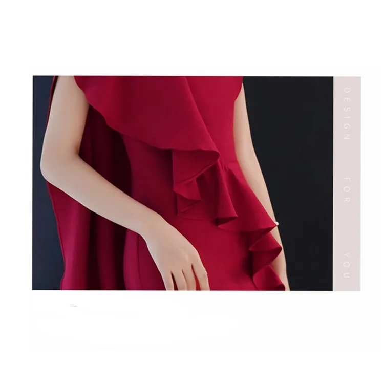 2019 Strapless Lady Gown Women Sexy Fashion Evening Dress