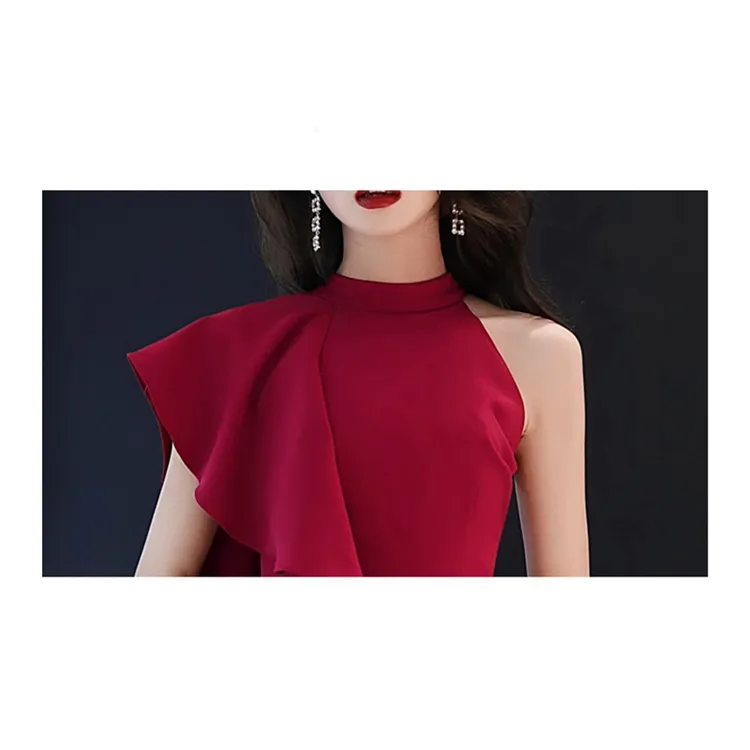2019 Strapless Lady Gown Women Sexy Fashion Evening Dress
