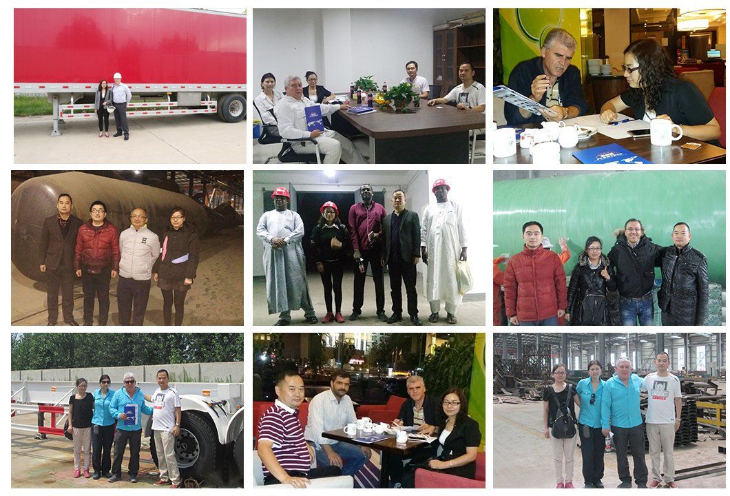 3 Axle 18-70m3 Cement Tank Truck Trailer Bulk Powder Tanker in Malawi