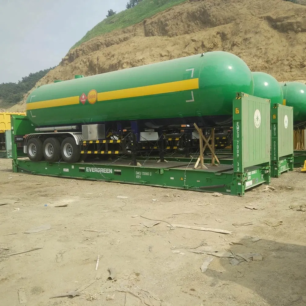 3 Axles 56000L LPG Tank Trailer