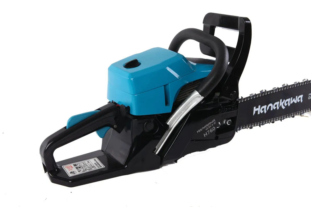 3hanakawa H760 (60) 55.6cc 2-Stroke Gasoline Professional Chainsaw with Rollomatic Bar Length 18in 20in Optional