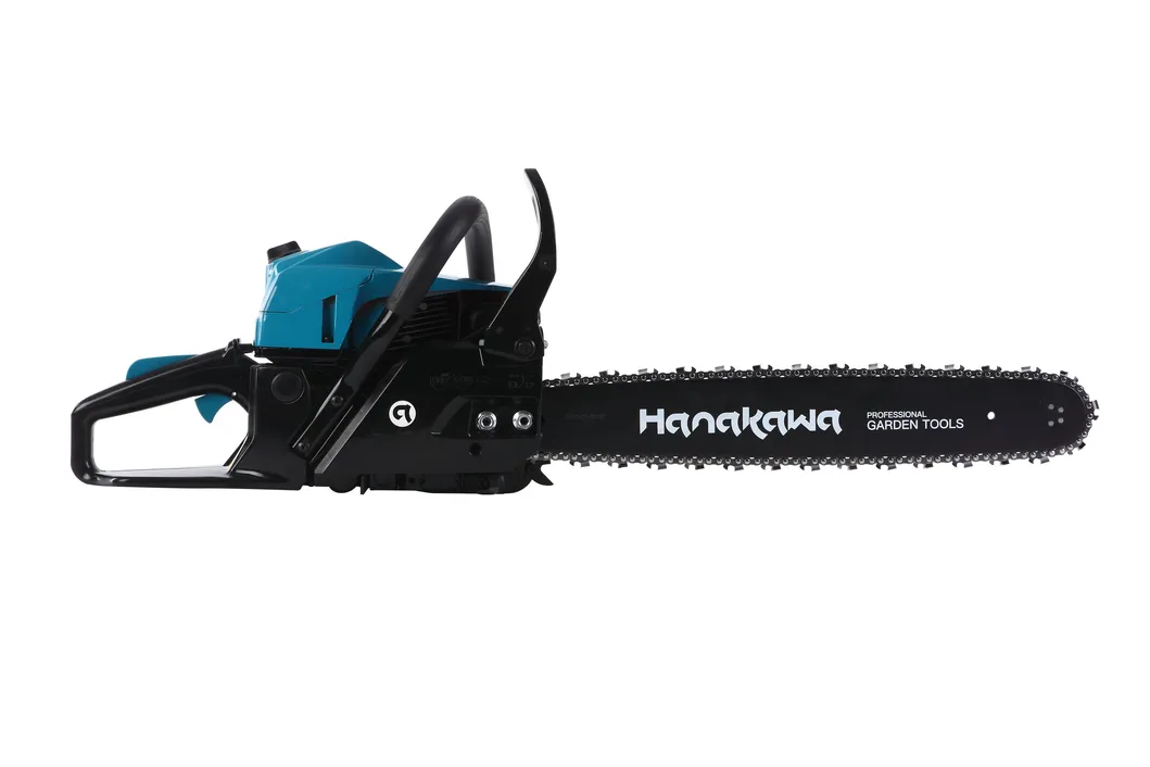 3hanakawa H760 (60) 55.6cc 2-Stroke Gasoline Professional Chainsaw with Rollomatic Bar Length 18in 20in Optional