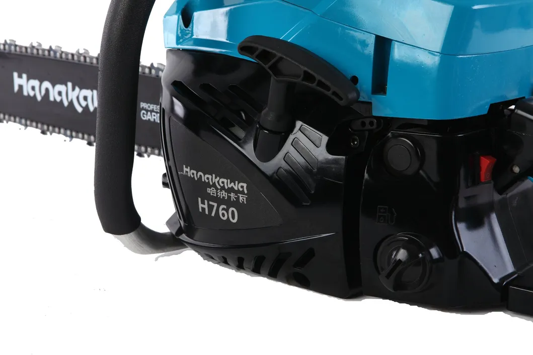 3hanakawa H760 (60) 55.6cc 2-Stroke Gasoline Professional Chainsaw with Rollomatic Bar Length 18in 20in Optional