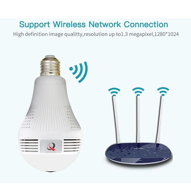 3MP Vr Panoramic Motion Detection 360 Degree WiFi Security Camera