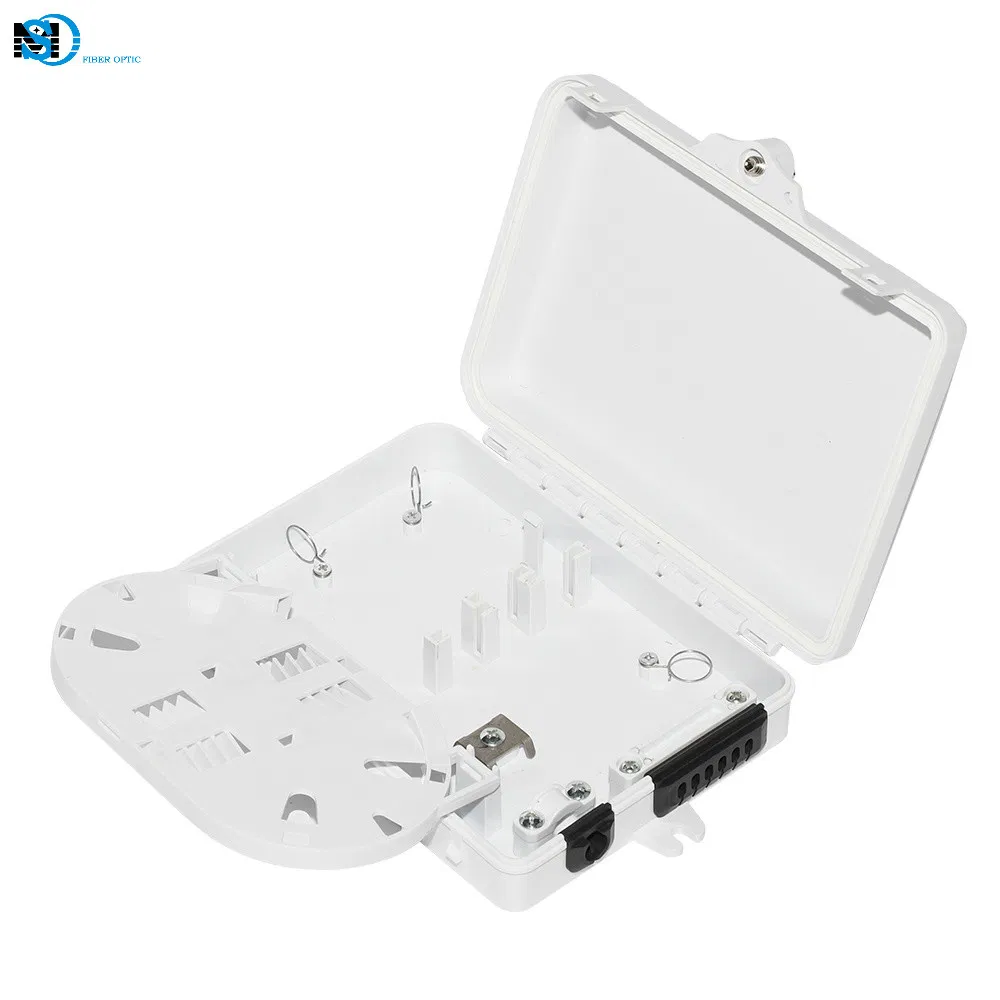 4/6 Core FTTH Mini Fiber Optic Distribution Box with PC/ABS Material