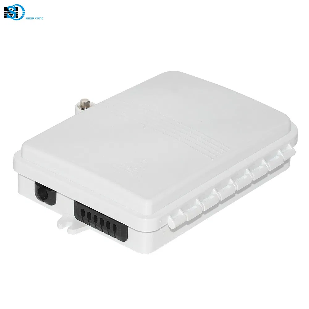 4/6 Core FTTH Mini Fiber Optic Distribution Box with PC/ABS Material
