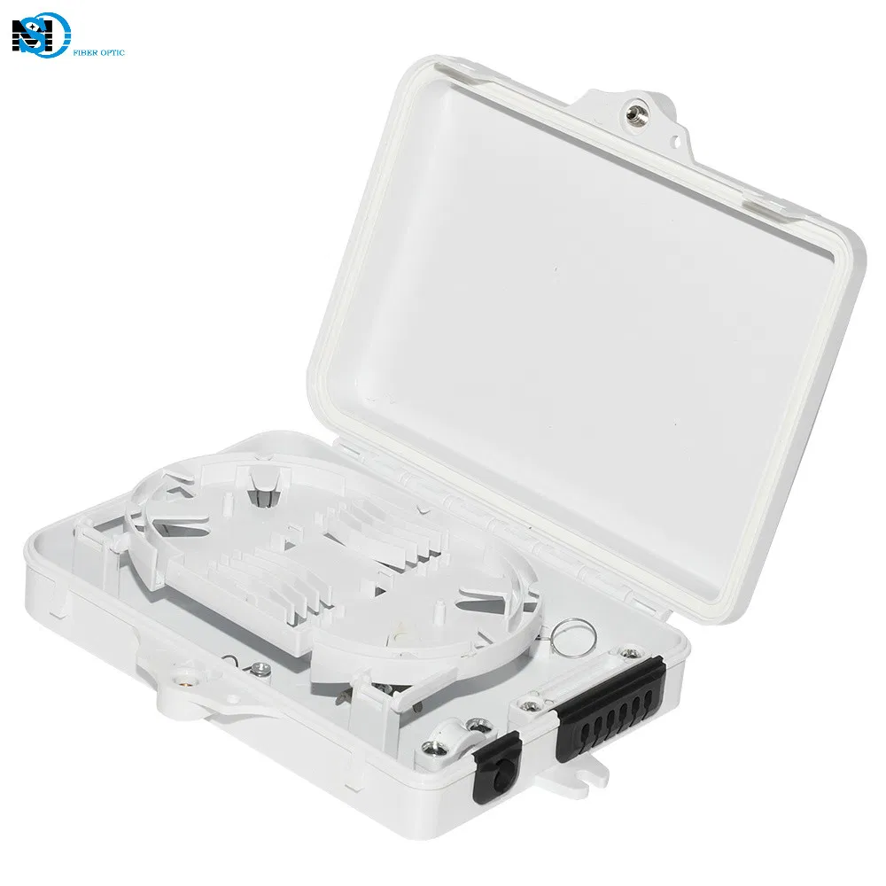 4/6 Core FTTH Mini Fiber Optic Distribution Box with PC/ABS Material