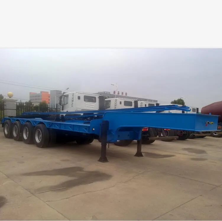 4 Axle Lowboylowbed Semi Truck Trailer