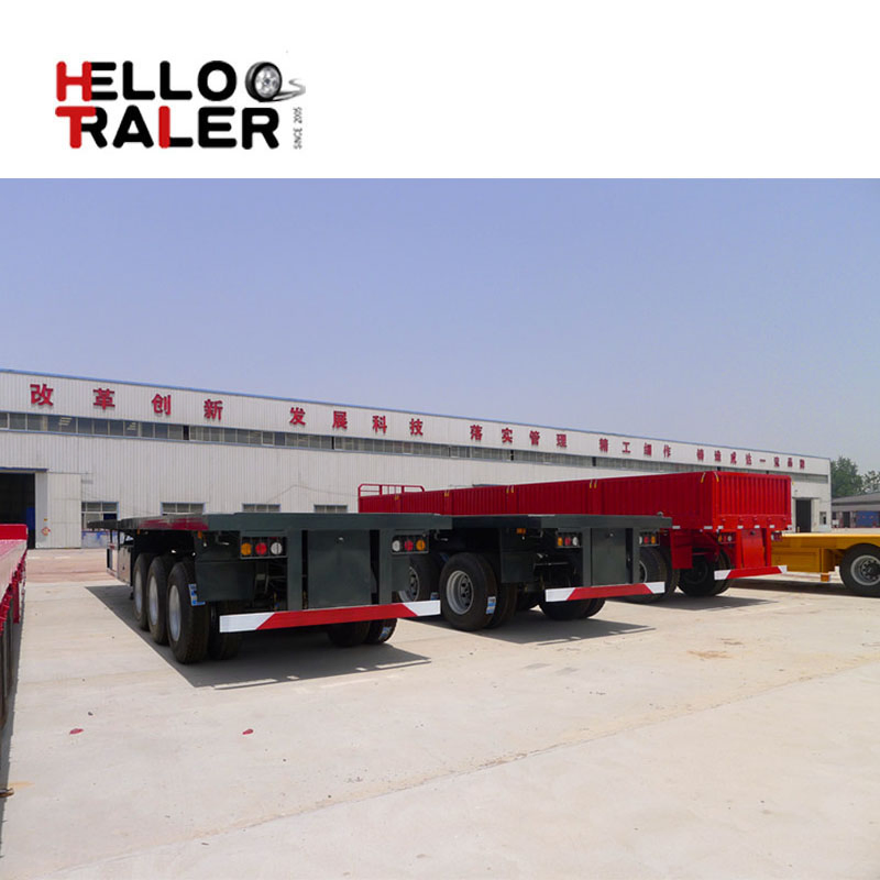 40 FT Tri-Axle Flatbed Container Truck Semi Trailer 40 FT Tri-Axle Flatbed Container Truck Semi Trailer