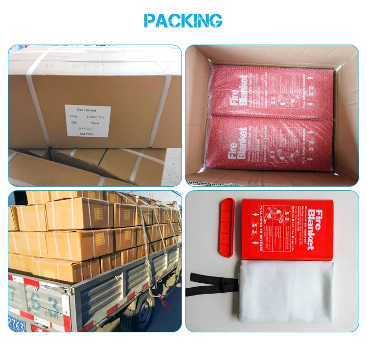 430G/M2 0.43mm Thickness Fire Resistant Emergency Survival En1869 Fire Blanket