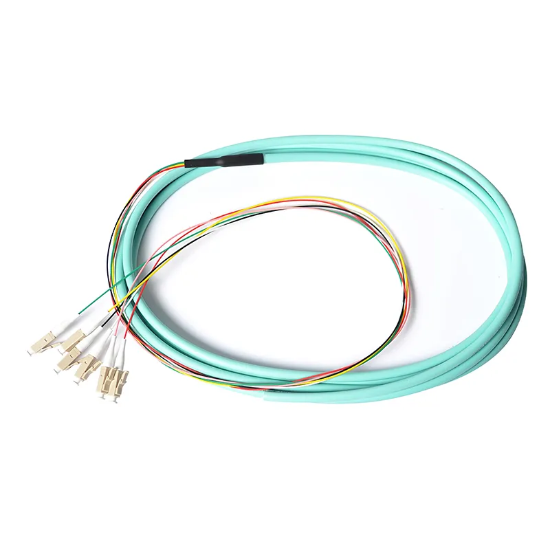 6 Core LC Upc Multimode Om3 LC/Upc Bundle Fiber Optic Pigtail