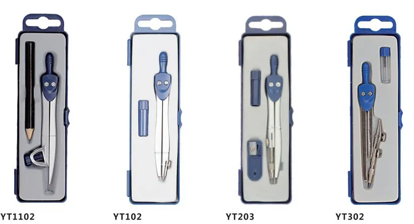 7PCS Metal Compass Divider in Grey Plastic Box Packing