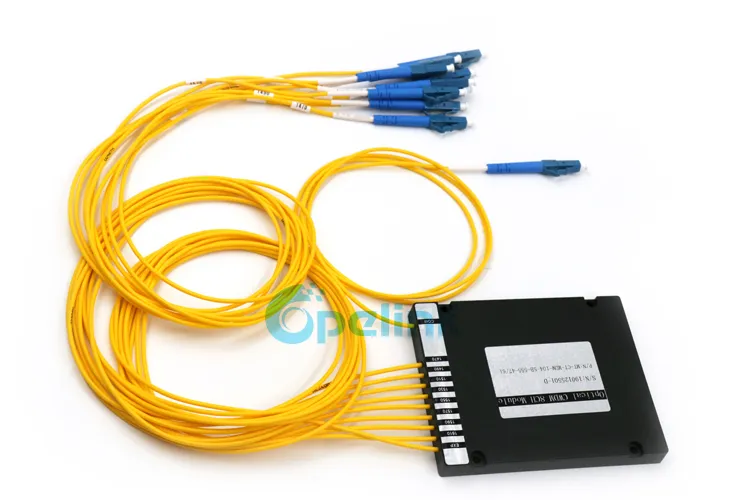 8+1CH 2.0mm LC/Upc ABS Box Optical CWDM Mux/Demux Module