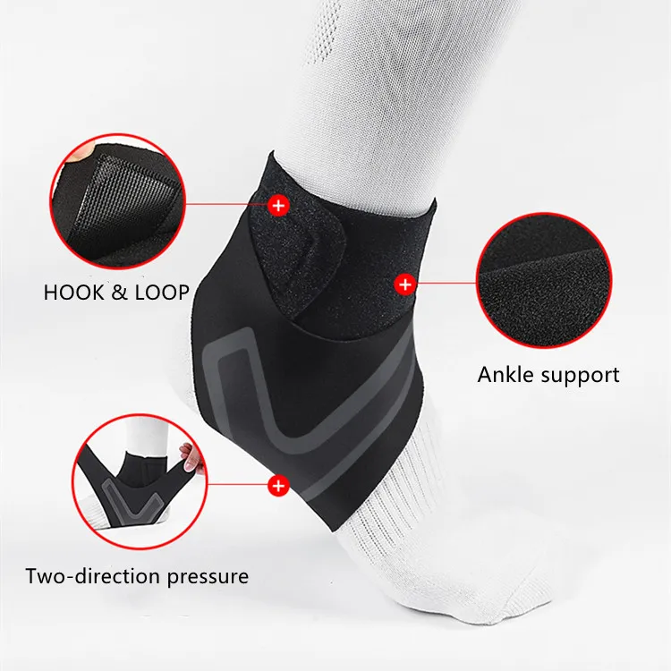 Adjustable Neoprene Wrap Ankle Support for Sports Gym Injury