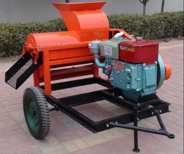 Agricultural Equipment Wheel Corn Maize Sheller Price Automatic Grain Processing Machine with Diesel Driven
