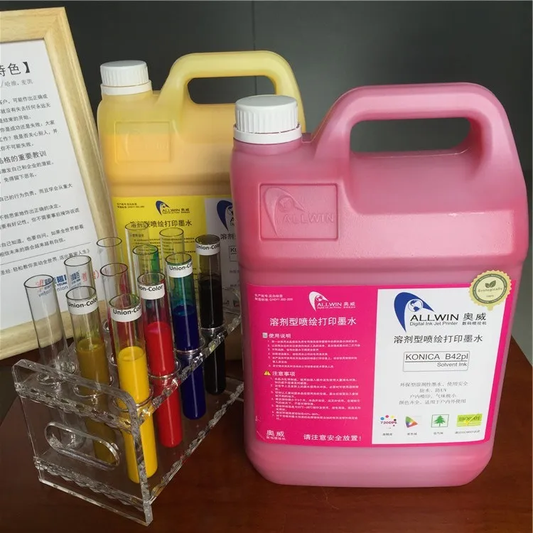 Allwin Konica Printer Vivid Cmyk Color 512I-30pl Solvent Ink