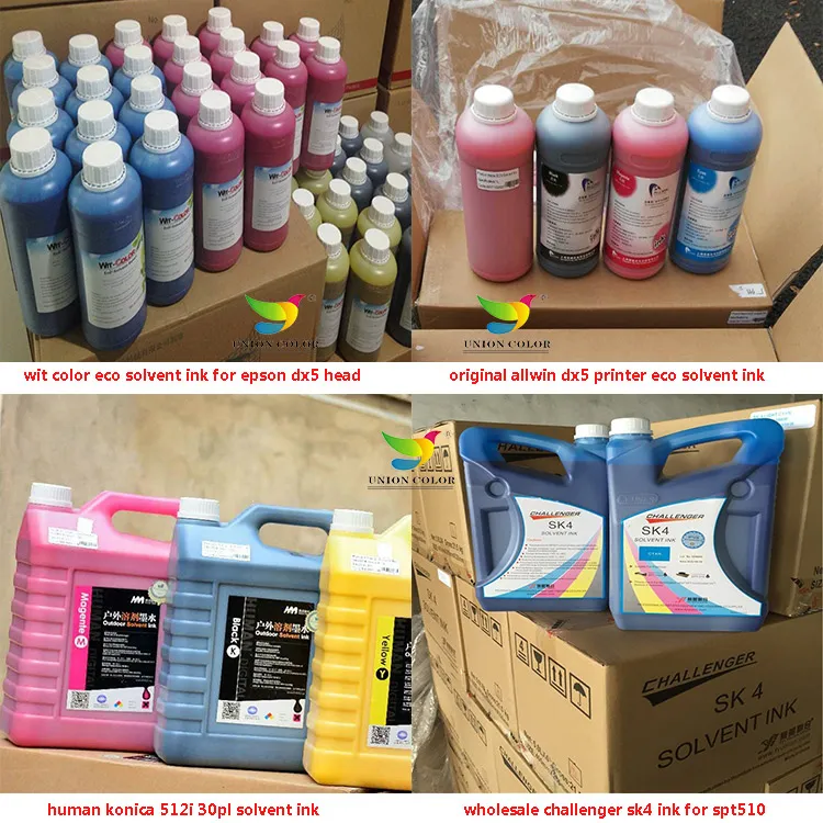 Allwin Konica Printer Vivid Cmyk Color 512I-30pl Solvent Ink