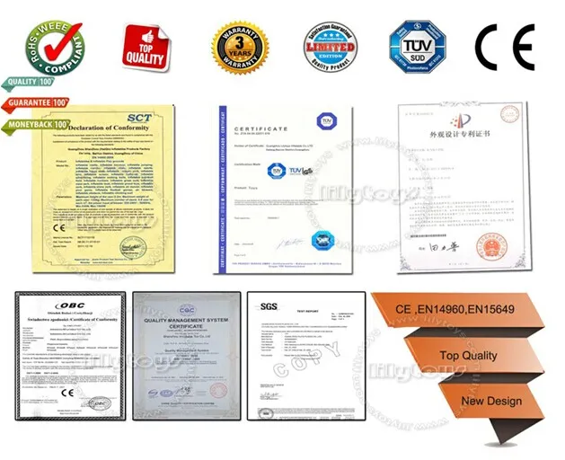 Amusement Theme Park Indoor Inflatable Jumping Castle, Kids Inflatable Moonwalk for Sale