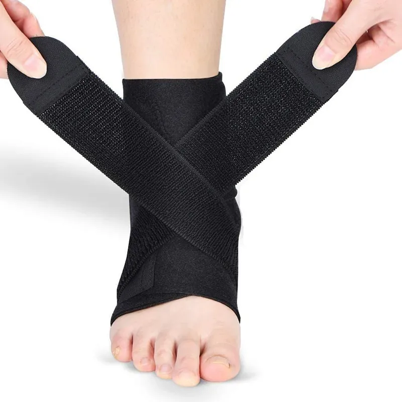 Ankle Wrap Brace Support Strap Protection, Sports Joint Support Belt, Foot Guard Sprains Injury Wrap Heel Protector Bandage Wrap Strap Esg17002