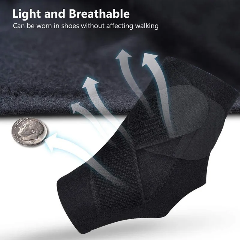 Ankle Wrap Brace Support Strap Protection, Sports Joint Support Belt, Foot Guard Sprains Injury Wrap Heel Protector Bandage Wrap Strap Esg17002