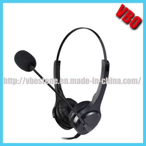 Binaural Telephone Heaset with Noise Cancelling Microphone and Qd