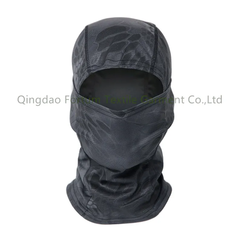 Camouflage Tactical Python Pattern Headgear Outdoor Riding Sports Masked Dustproof Sunscreen Anti-Seal Hood Flying Tiger Hat Mesh Quick-Drying Headgear