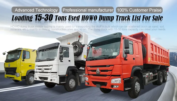 China 10 Wheeler 20 Cubic Meter 30 Ton HOWO New Dump Truck 371HP Tipper Trucks for Sales