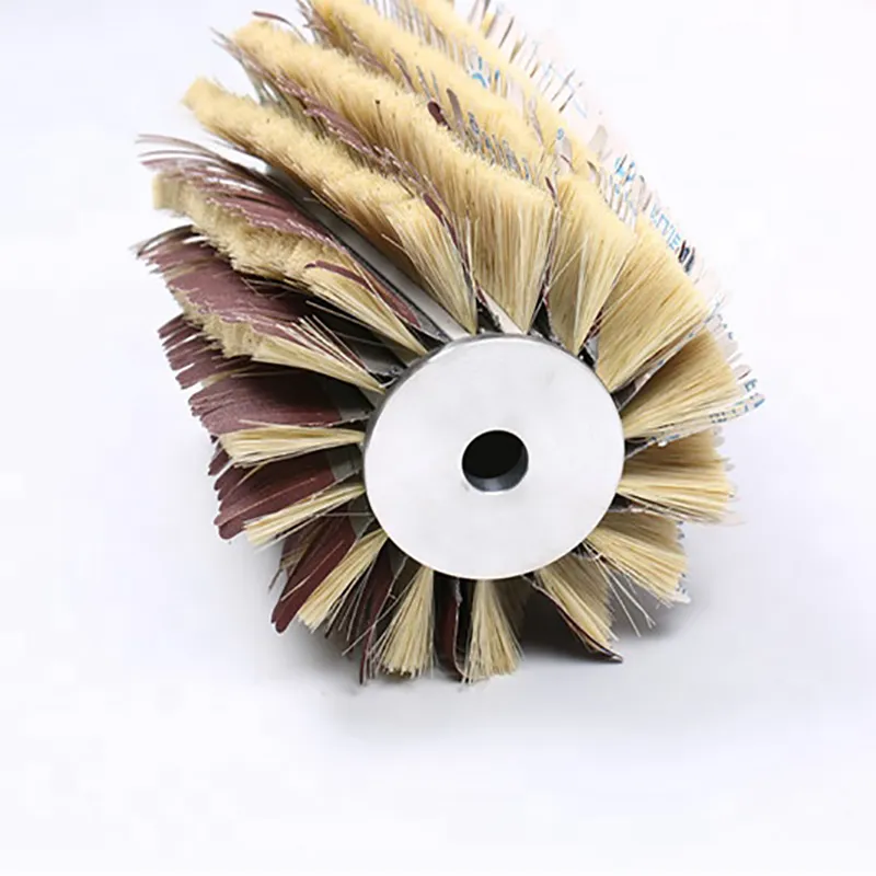 China Anhui Sisal Sandpaper Polishing Roller Brush Sanding Drums Brush for Wooden Furniture
