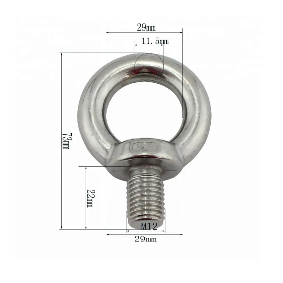 China Manufacturer High Quality JIS B 1168 Drop Forged Lifting Eye Bolt