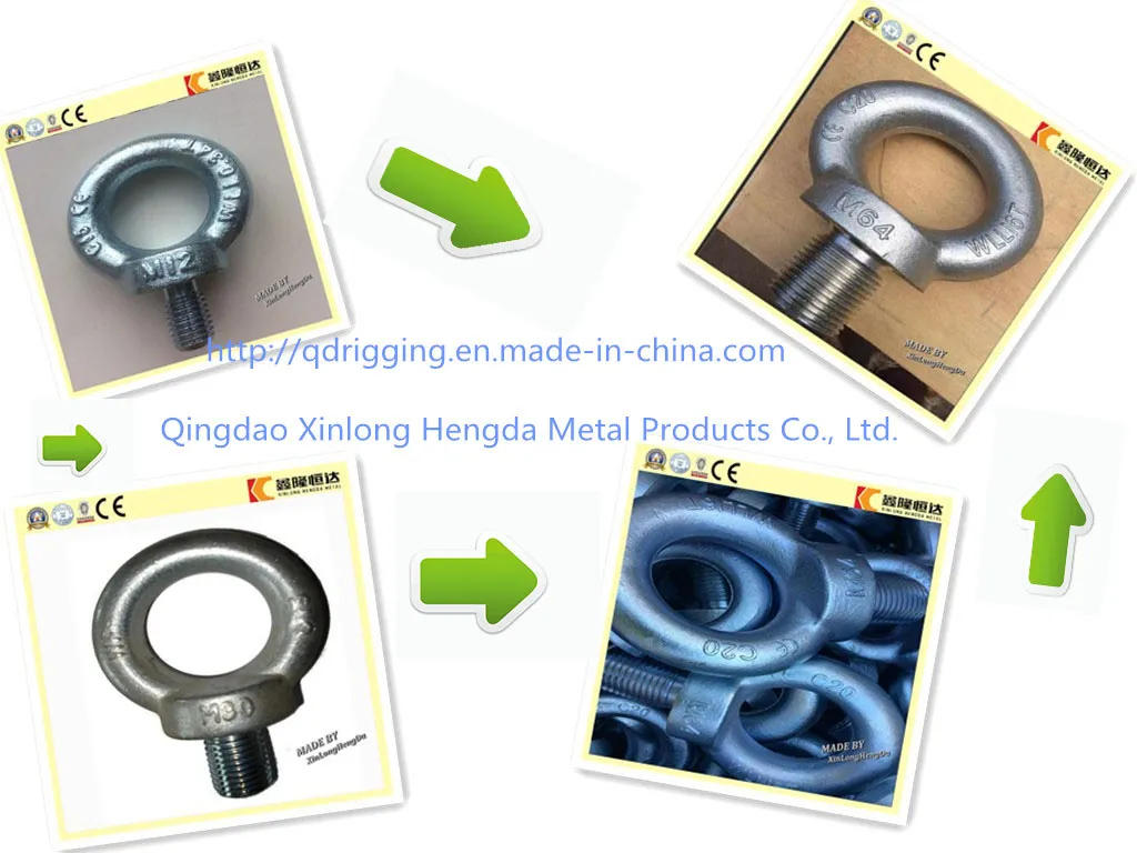 Chinese Manufacturer Hardware ISO9001 JIS 1168 Type Eye Bolt