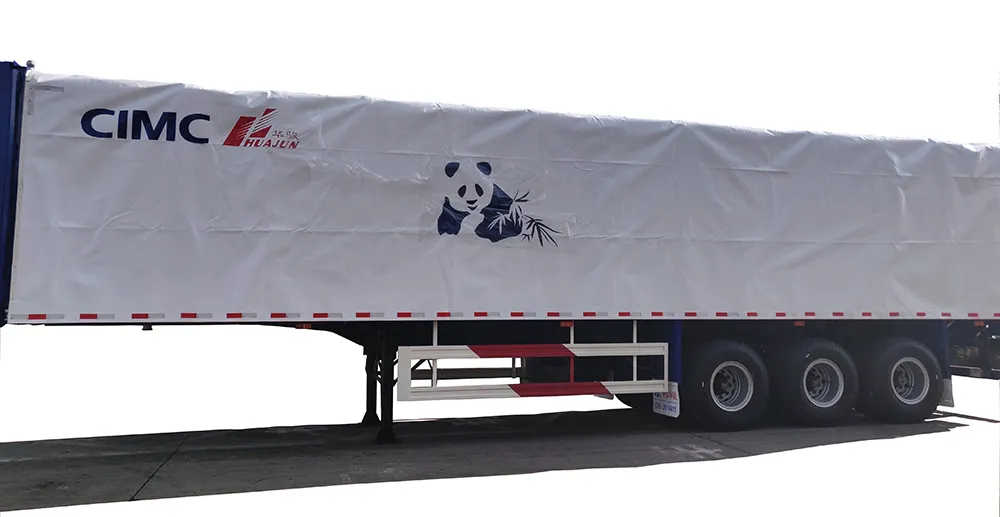 Cimc Huajun Stake/Cargo Semi Trailer with Side Curtain