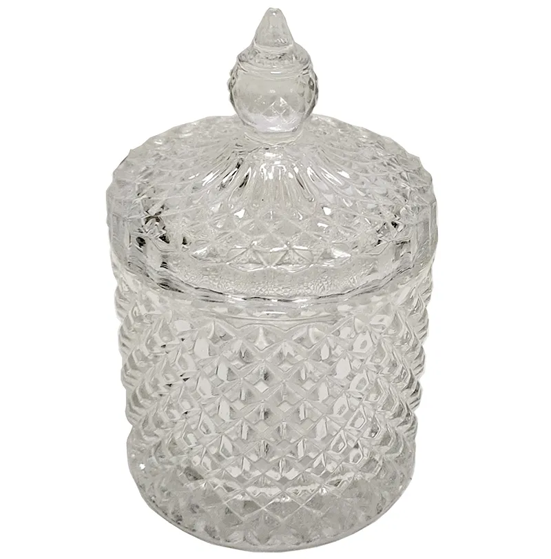 Clear Glass Hurricane Vase for Home Decor