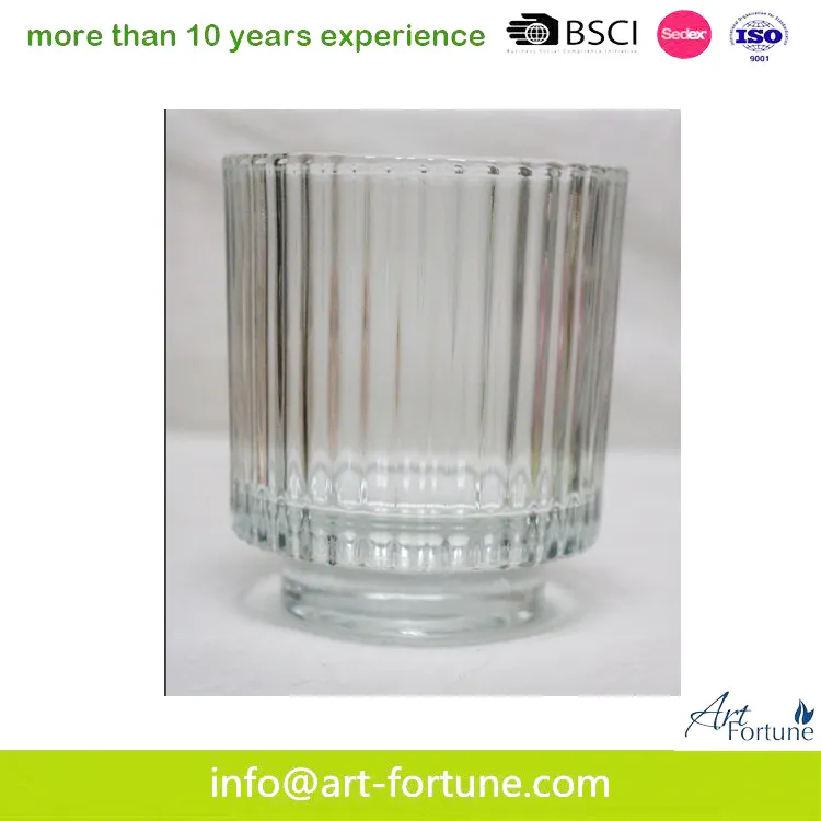 Clear Glass Hurricane Vase for Home Decor