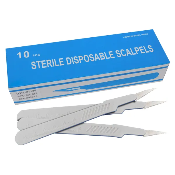 Disposable Medical Surgical Stainless Steel Scalpel Blade Disposable Scalpels