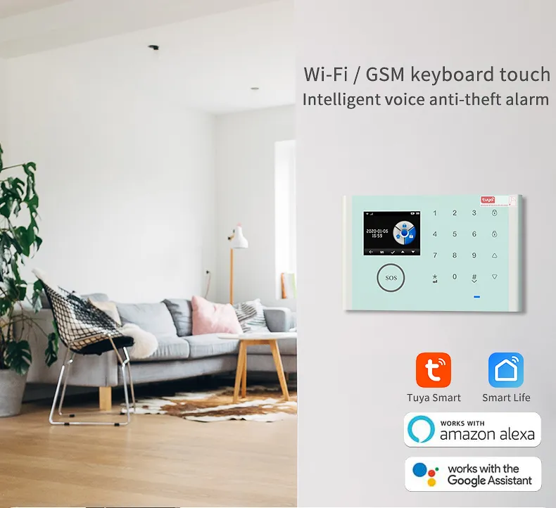 DIY Home Security System Kit with WiFi Alarm Dialer