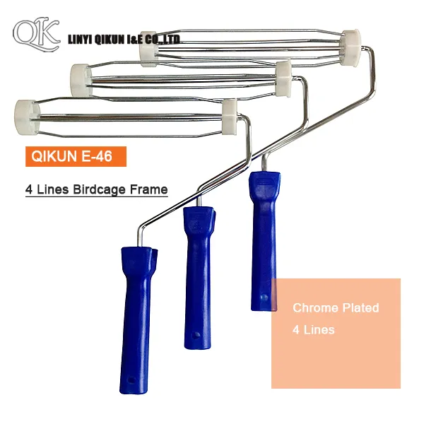 E-46 American Type 4 Lines Birdcage Paint Roller Frame Hardware Hand Tools