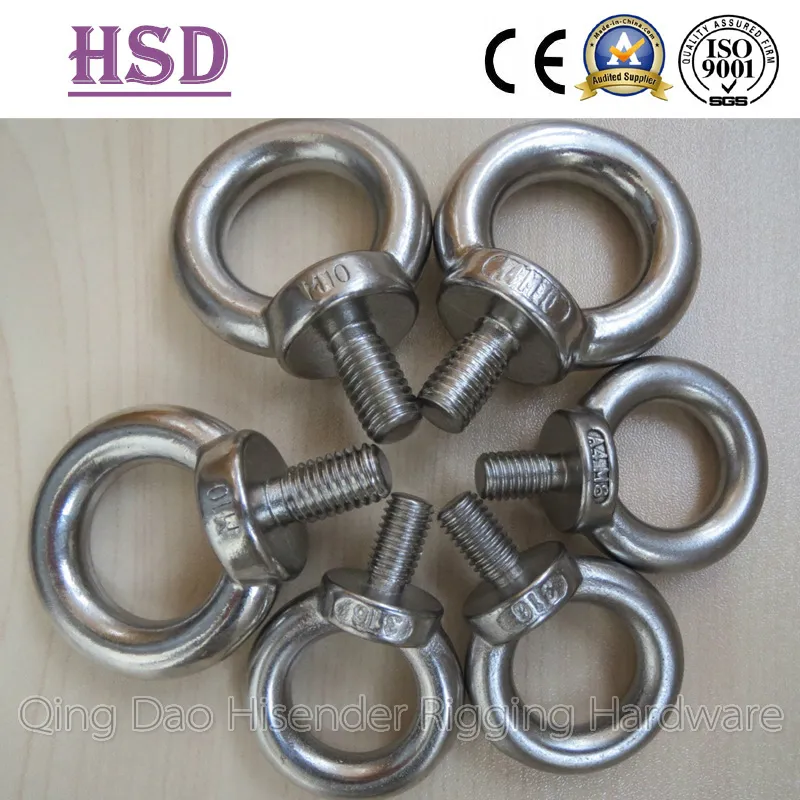 Eye Bolt DIN580, DIN582, JIS 1168 , JIS169 Eye Nut, Rigging Hardware, Marine Hardware.