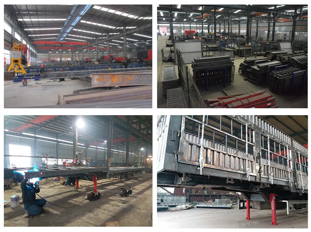 Factory Direct Heavy Duty 2/3axle Gooseneck Skeleton Semi Trailer Container Trucks