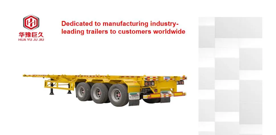 Factory Direct Heavy Duty 2/3axle Gooseneck Skeleton Semi Trailer Container Trucks